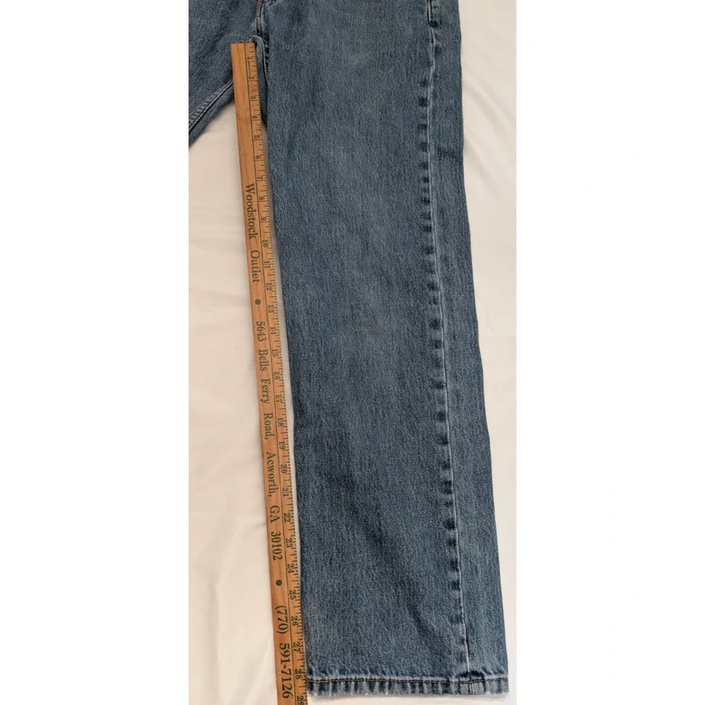 Levi's 505 Regular Fit Jeans Mens 34x32 Medium Wash Blue Denim Classic